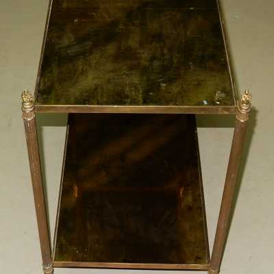 1950/70 'Home Shelf Rings Brass and Bronze Olympic Flames with Round Feet