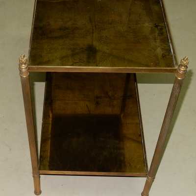 1950/70 'Home Shelf Rings Brass and Bronze Olympic Flames with Round Feet