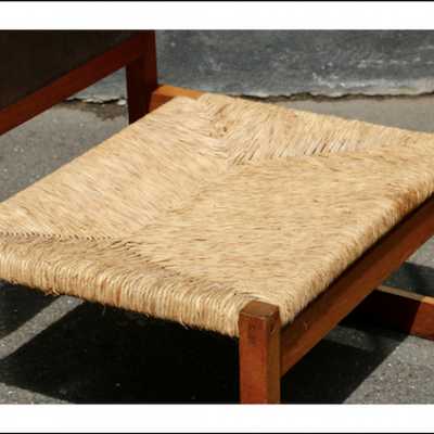 1963 Javier Carvajal Chair with Leather Backrest