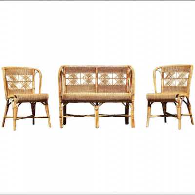 Rattan bench