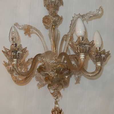 1900/1920 'Chandelier Crystal Murano 4 Branches