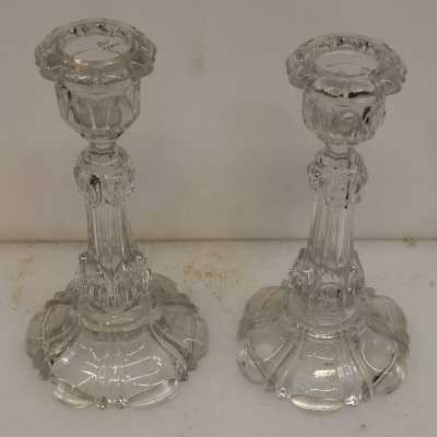 1950 'Baccarat Pair of Candlesticks for Candlesticks