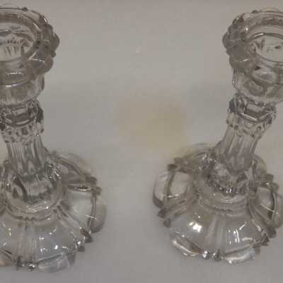 1950 'Baccarat Pair of Candlesticks for Candlesticks