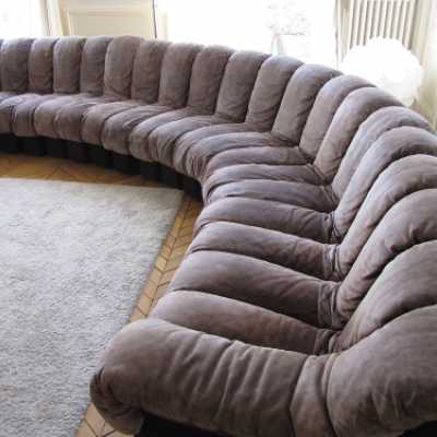 DS600 de sede-suede sofa-brown-1970