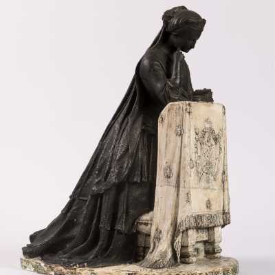 Impératrice Eugénie agenouillée, c.1853, Marie Louise Lefèvre Deumier - Paul Bert Serpette