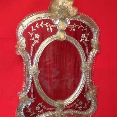 Italian mirror murano 1950 Venetian
