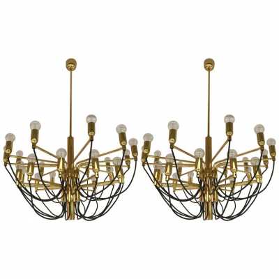 brass chandelier 1970 staff