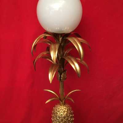 gold iron pineapple floor lamp
