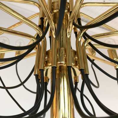 brass chandelier 1970 staff