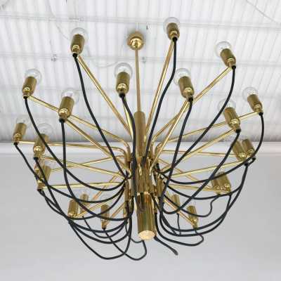 brass chandelier 1970 staff
