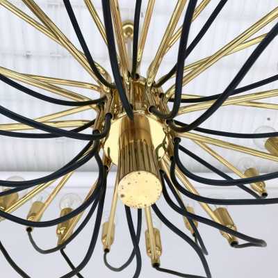 brass chandelier 1970 staff