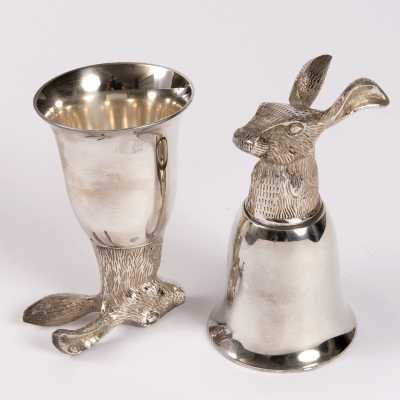 4 Heads Goblet Silver Metal by Gucci
