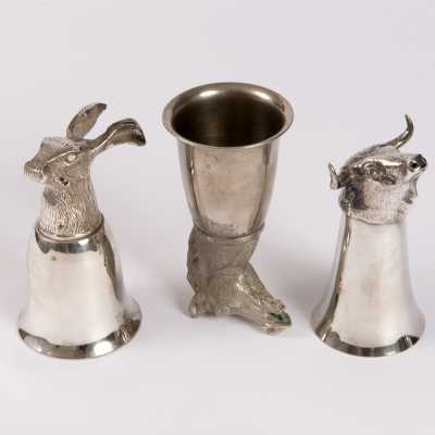 4 Heads Goblet Silver Metal by Gucci