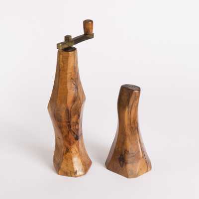 Twentieth pepper mill and salt shaker