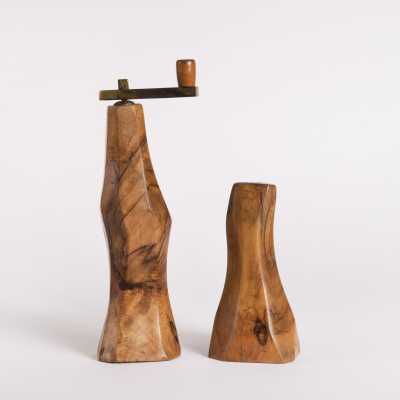 Twentieth pepper mill and salt shaker