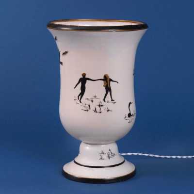 Porcelain light fixture, 40s