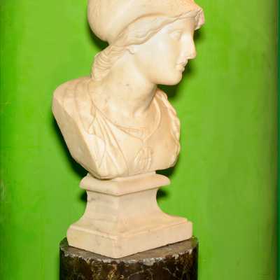 Bust of Minerva, marble, early nineteenth