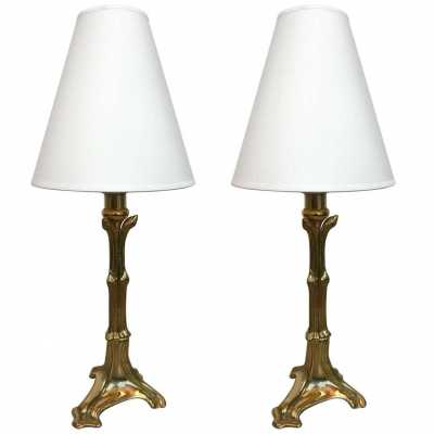 brass bamboo lamp