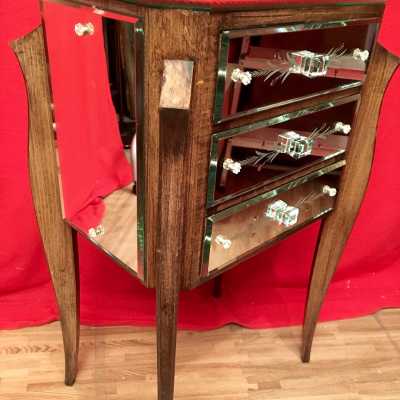 bedside cabinet mirror art deco