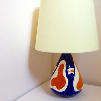 Lampe en céramique de Roland Brice, Biot, 1950