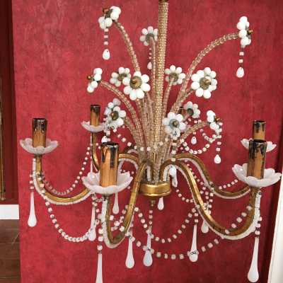 white opaline chandelier light chandelier