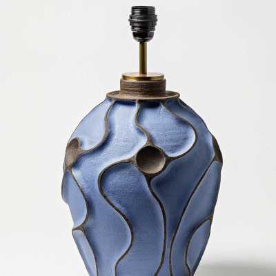Ceramic lamp by Hervé Taquet.