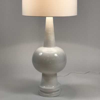 White ceramic lamp