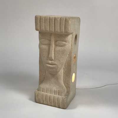 Stone lamp by Albert Tormos.