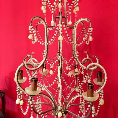 green opaline chandelier green candlestick light yellow lamp
