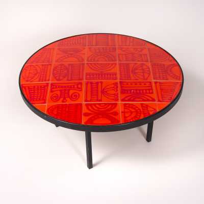 Coffee table, R.Capron, c.1960