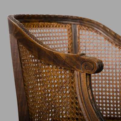 Pair of cabriolets armchairs cannes Louis XVI style