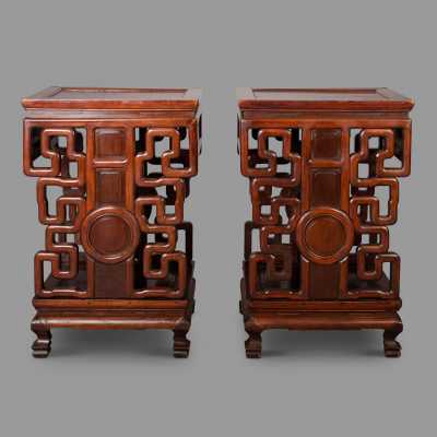 Pair of consoles, China circa 1850