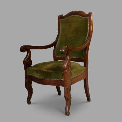 Pair of Louis Philippe armchairs, c. 1830