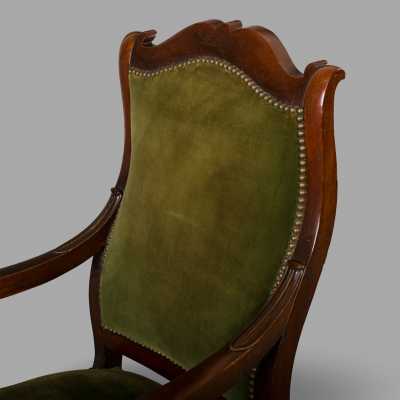 Pair of Louis Philippe armchairs, c. 1830