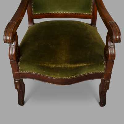Pair of Louis Philippe armchairs, c. 1830