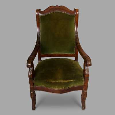 Pair of Louis Philippe armchairs, c. 1830
