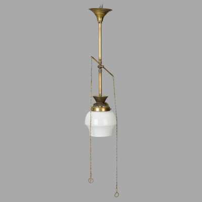 Small brass gas suspension, late nineteenth