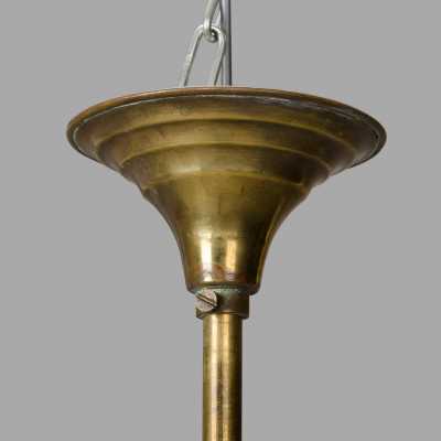 Small brass gas suspension, late nineteenth