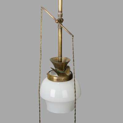 Small brass gas suspension, late nineteenth