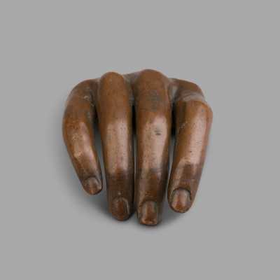 Fragment of bronze hand, late nineteenth