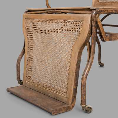 Wrought iron rest chair, nineteenth