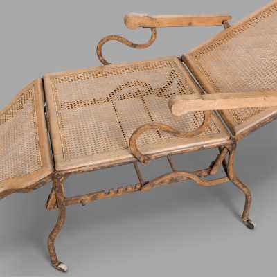 Wrought iron rest chair, nineteenth