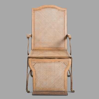 Wrought iron rest chair, nineteenth