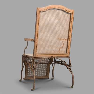 Wrought iron rest chair, nineteenth