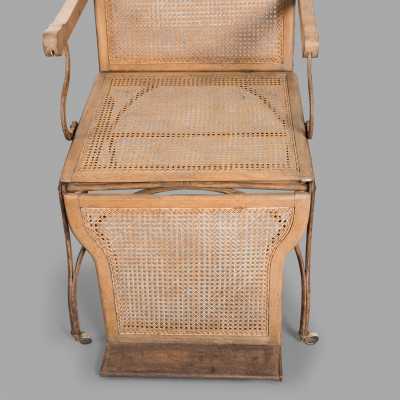 Wrought iron rest chair, nineteenth