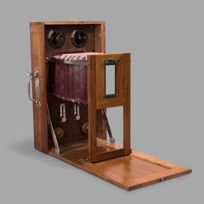Self-visiometer with billboard, circa 1920