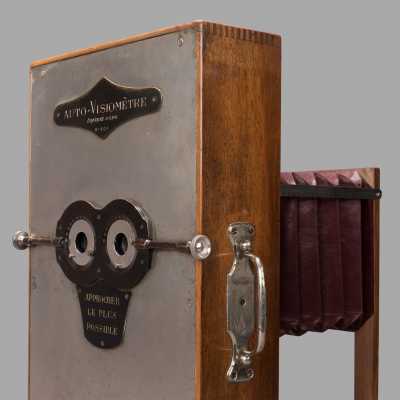 Self-visiometer with billboard, circa 1920