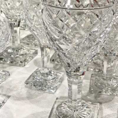 Service 48 pieces, cut crystal, Val Saint-Lambert, c.1940-1950