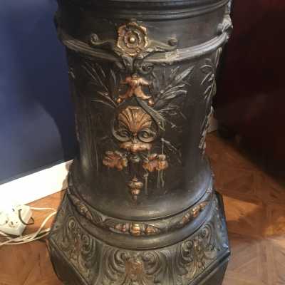 Barbezat Cast Iron Flame Statue 1990