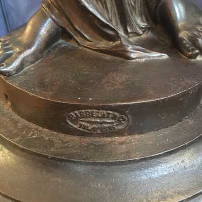 Barbezat Cast Iron Flame Statue 1990